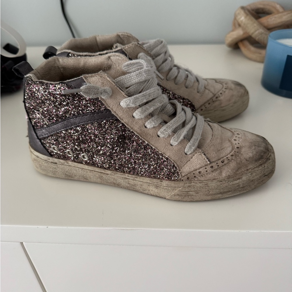 ShuShop Glitter Sneakers - Gray and Purple